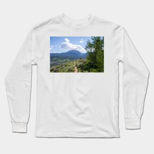 Buffalo Mountain from Hiking Trail Long Sleeve T-Shirt